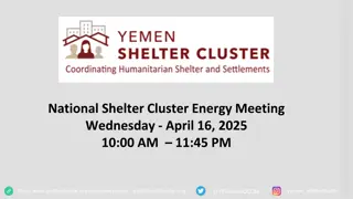 Understanding Energy Needs and Solutions in Shelter Clusters