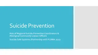 Suicide Prevention Strategies: Role of Coordinators & Liaison Officers in Western Australia