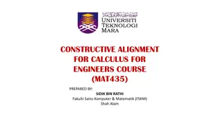 Constructive Alignment in Calculus for Engineers Course MAT435