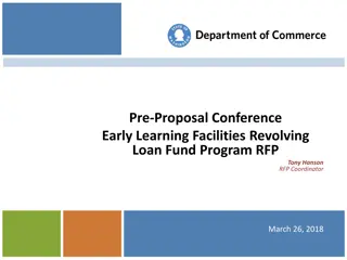 Early Learning Facilities Revolving Loan Fund Program RFP Overview
