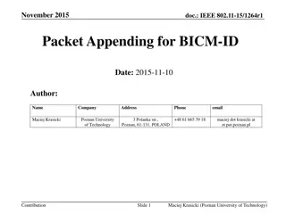 Advanced Techniques in IEEE 802.11-15/1264r1 for BICM-ID