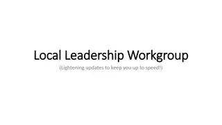 Chesapeake Bay Local Leadership Workgroup Updates and Opportunities
