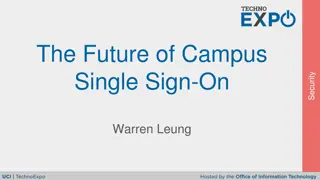 Future of Campus Single Sign-On Security by Warren Leung