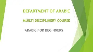Discover the Arabic Language Course for Beginners