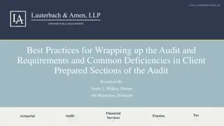 Wrapping up Audit: Best Practices for Requirements & Common Deficiencies