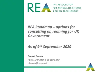 Consulting on Roaming for UK Government: REA Roadmap Options