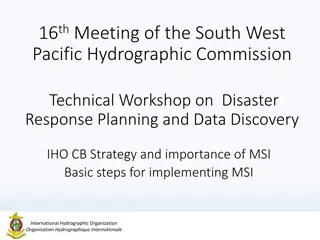Hydrographic Commission Workshop on Disaster Response Planning and Capacity Building