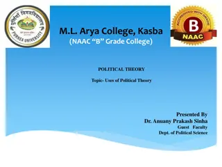 Political Theory: Understanding Uses and Significance