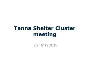Insights from Tanna Shelter Cluster Meeting May 2015