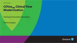 COVaxON Clinical Flow Modernization Training Environment Information