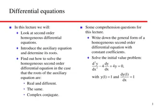 Understanding Second Order Homogeneous Differential Equations