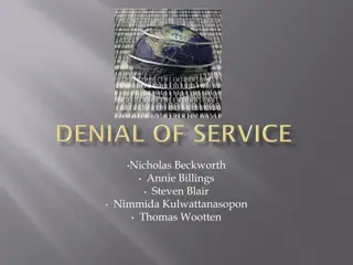 Denial of Service Attacks: Risks, Detection, and Legal Consequences