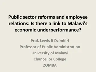 Malawi's Public Sector Reforms and Economic Performance Analysis