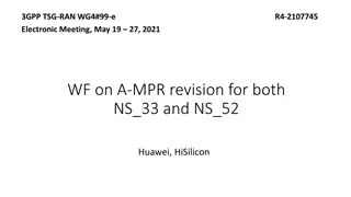 Discussion on A-MPR Revision for NS_33 and NS_52 in 3GPP TSG-RAN Electronic Meeting