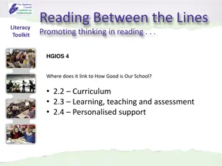 Promoting Thinking in Reading: Literacy Toolkit Activities
