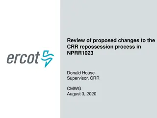 Changes to CRR Repossession Process in NPRR1023 Review