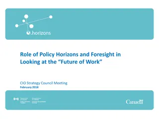 Policy Horizons and Foresight in Future of Work Strategies