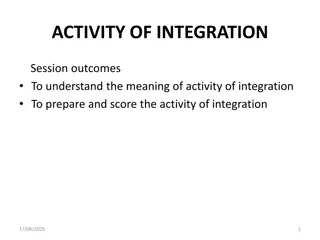 Understanding Activity of Integration in Education