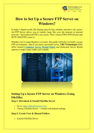 How to Set Up a Secure FTP Server on Windows?