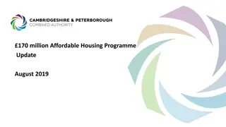 Cambridgeshire and Peterborough Affordable Housing Programme Update