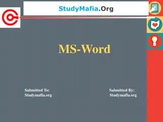 Mastering Microsoft Word 2016: Interface, Tools, and Functions