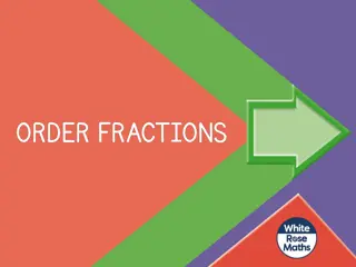 Fractions Ordering Practice and Examples
