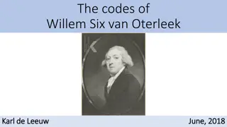 Willem Six van Oterleek: Deciphering Historical Codes and Drafts
