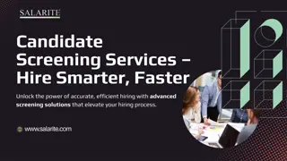 Candidate Screening Services – Hire Smarter, Faster