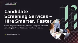 Candidate Screening Services – Hire Smarter, Faster