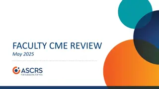 Understanding ASCRS Faculty CME Review Requirements