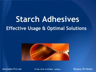 Optimal Solutions for Starch Adhesives Usage