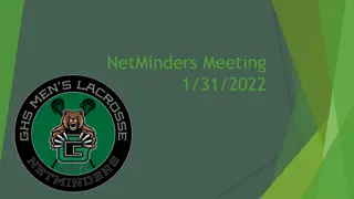Netminders Meeting Agenda and Updates - Off-Season Activities, Registration, Budget Review, and More