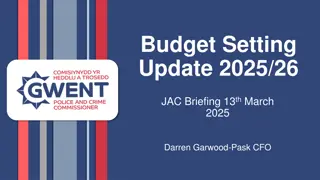 Gwent Police Budget Setting Update 2025/26 Highlights