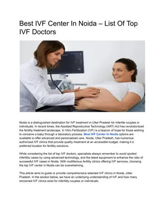 Best IVF Center in Noida | World Fertility Services