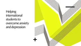 Overcoming Anxiety and Depression Among International Students