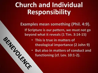 Understanding Church and Individual Responsibility in Scripture