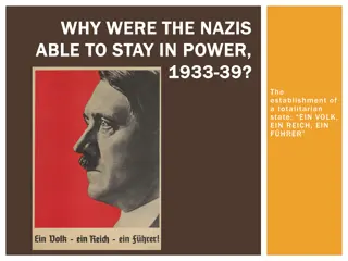 Establishment of Totalitarian Rule by Nazis in Germany 1933-39