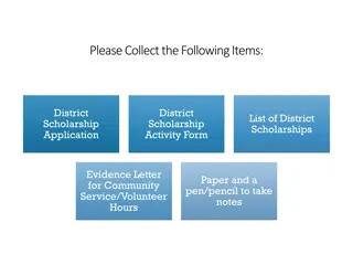 Complete Guide to Applying for District Scholarships and Awards