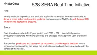 Real-Time Pilot Initiative for S2S-ERA Forecast Application Development