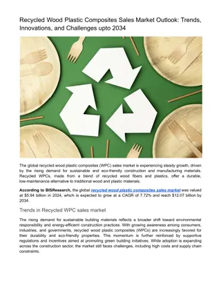 Recycled Wood Plastic Composites Sales Market