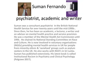 Distinguished Figures in Mental Health Advocacy