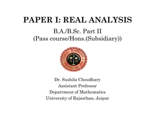 Real Analysis Part II: Sequences and Bounds