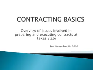 Understanding Contracts: Essential Elements and Types | Texas State Review 2010