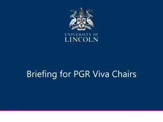 Importance of Independent Viva Chairs in PGR Examinations
