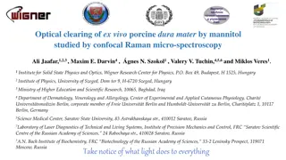 Optical Clearing Using Mannitol: A Confocal Raman Micro-spectroscopy Study on Porcine Dura Mater