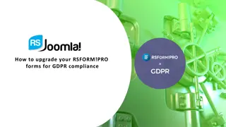 Upgrade Your RSFORM!PRO for GDPR Compliance