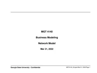 Business Modeling and Network Analysis at Georgia State University