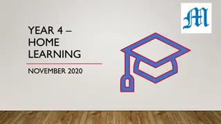 Dive into Year 4 Home Learning Activities for November 2020