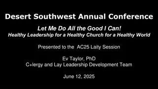 Southwest Annual Conference - Healthy Leadership for a Better World