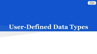 User-Defined Data Types in C: Structures, Enums, and Unions